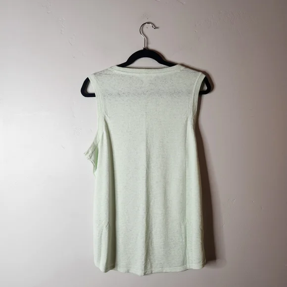 Athleta Breezy Tank Top Mint Green Stripe Size XL - Picture 3 of 6